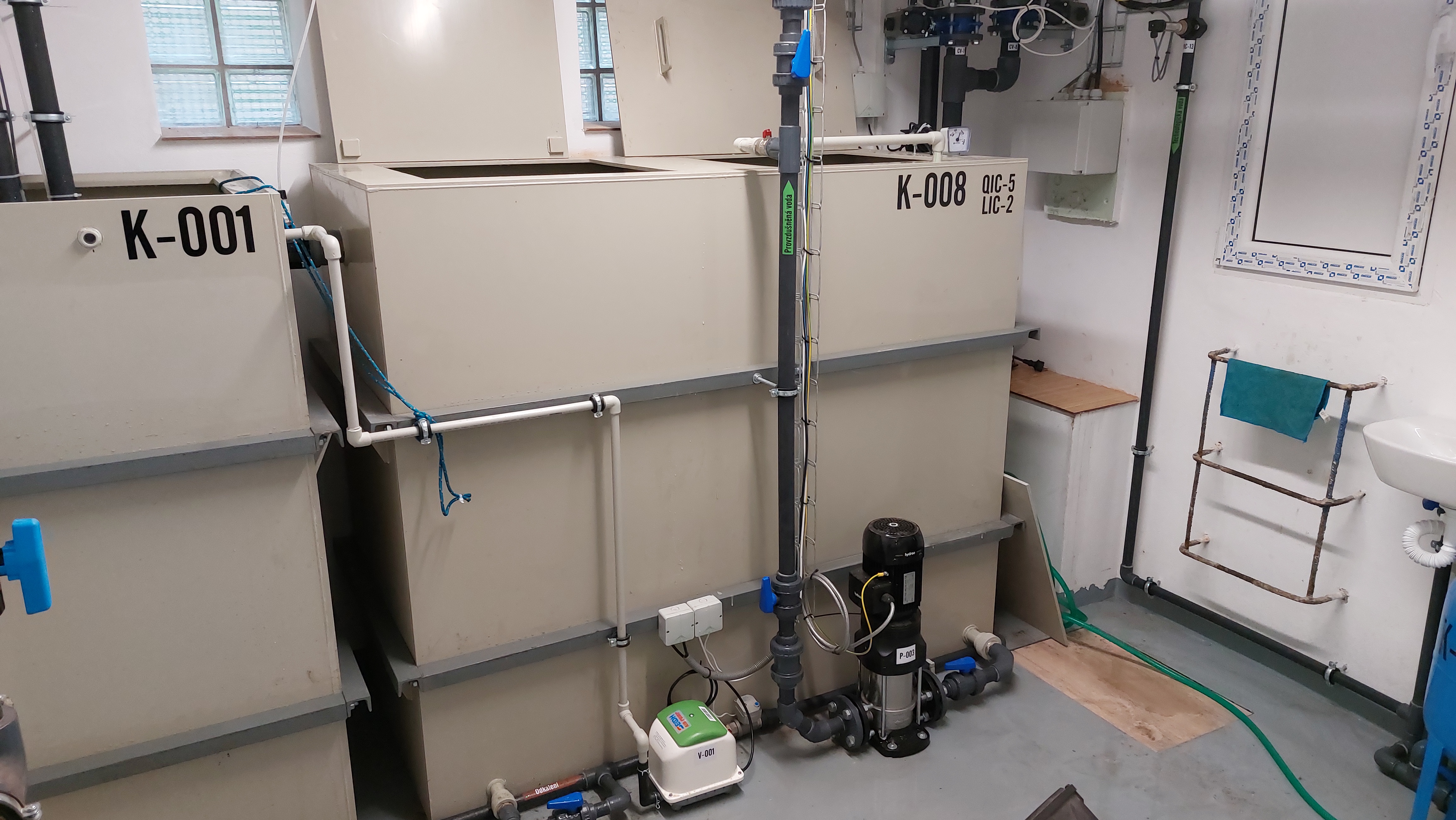 Installed water treatment unit