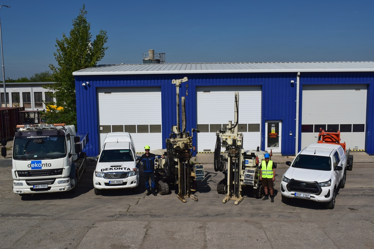 Drilling rig in action